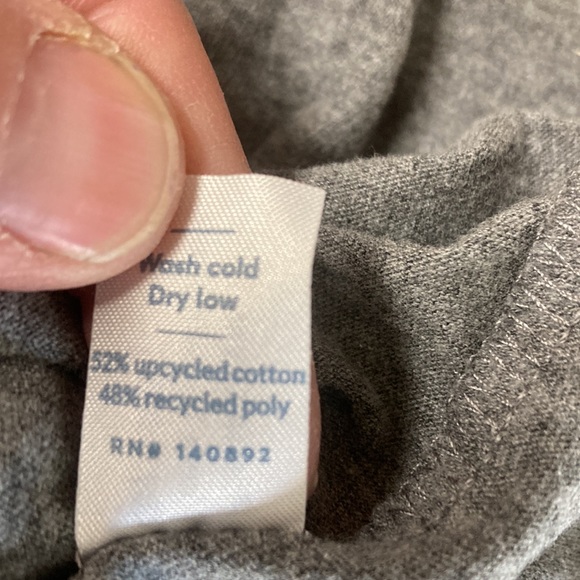 Re-Spun grey short sleeve t shirt with red, orange and yellow stripe - Picture 4 of 4